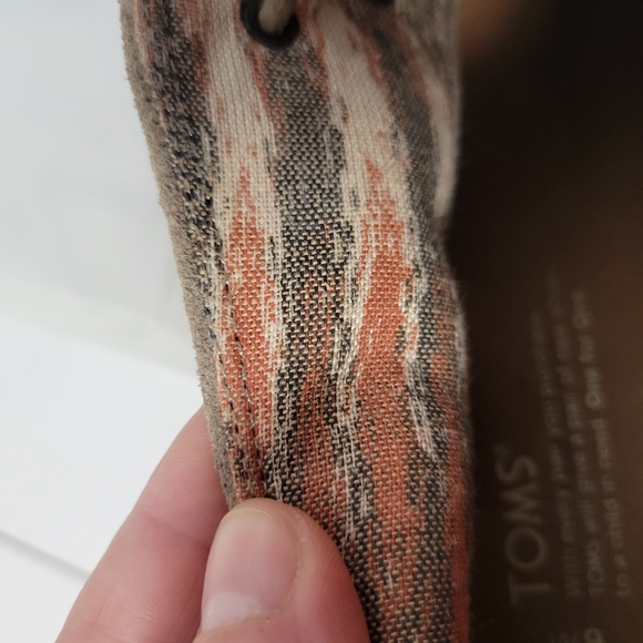 Womans TOMS Kala Wedge Lace up Suede Tan/Taupe Bootie Size 9 - Picture 8 of 9